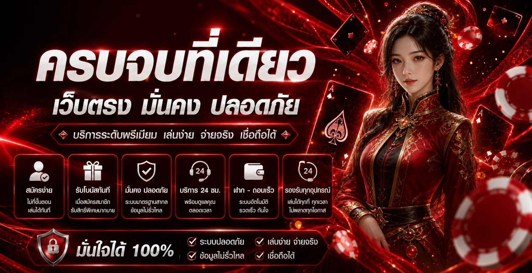 แบนเนอร์ ฉลอง24 คาสิโนออนไลน์และเกมสล็อตออนไลน์